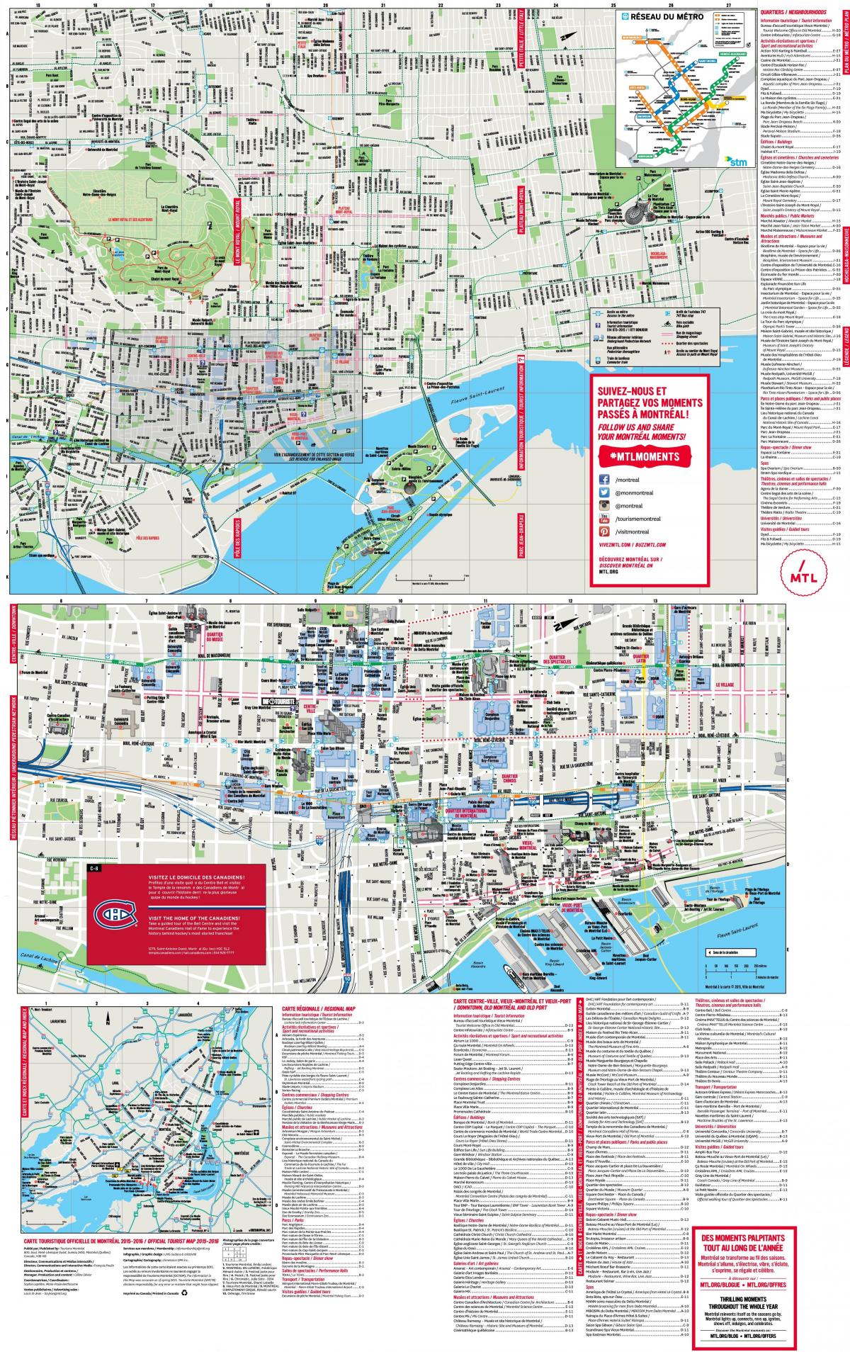 Cartina di Montreal